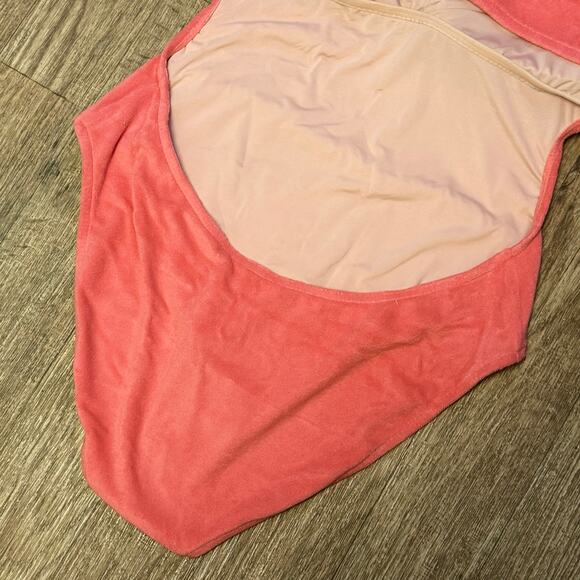 J. Crew Peach Cutout Bandeau One-Piece in Terry Size 18 - Picture 9 of 13